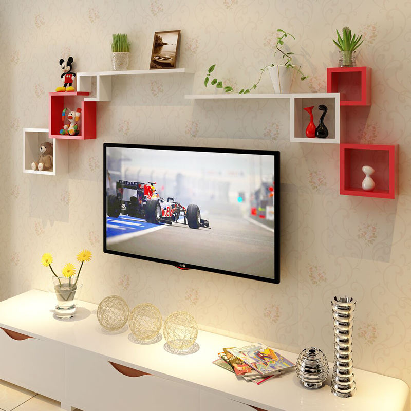 Étagère Murale Géométrique Suspendue – Design Moderne et Élégant